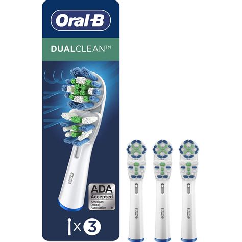 Oral-B Dual Clean Replacement Electric Toothbrush Replacement Brush ...