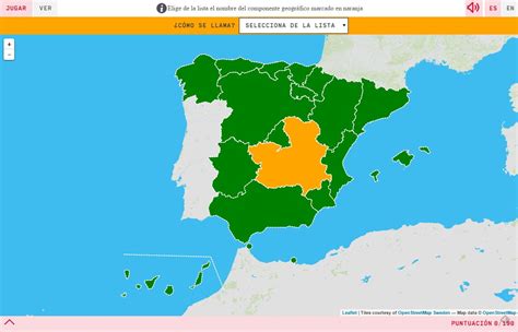 Elige de la lista propuesta cada una de las comunidades autónomas de España que te va seña ...