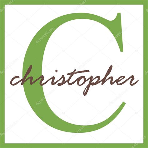 Christopher Name Monogram — Stock Photo © StayceeO #12200602