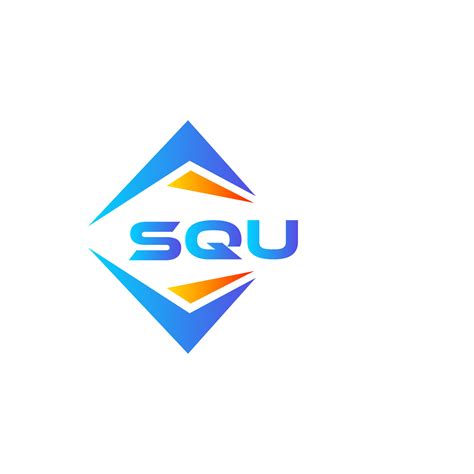 SQU abstract technology logo design on white background. SQU creative ...