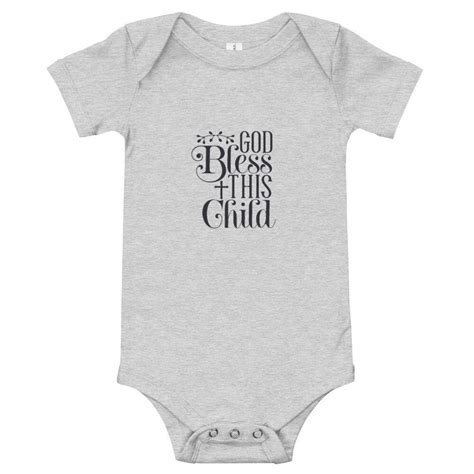 Religious Baby Bodysuit Christian Baby Clothes God Bless - Etsy