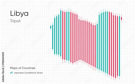 Libya, Tripoli map is shown in a chart with bars and lines. Japanese ...