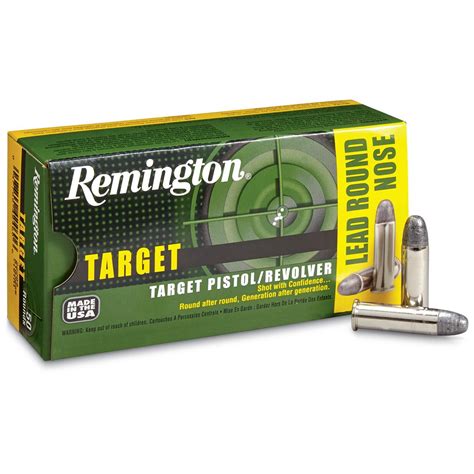 Remington Target Pistol / Revolver Ammo, .38 Special, LRN, 158 Grain ...