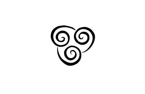 Airbending Symbol (black) by hopperograss | Symbols, Black tattoos, Black