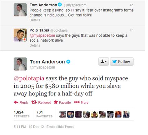 Myspace Tom gives a Twitter follower $580M worth of haterade - The Daily Dot