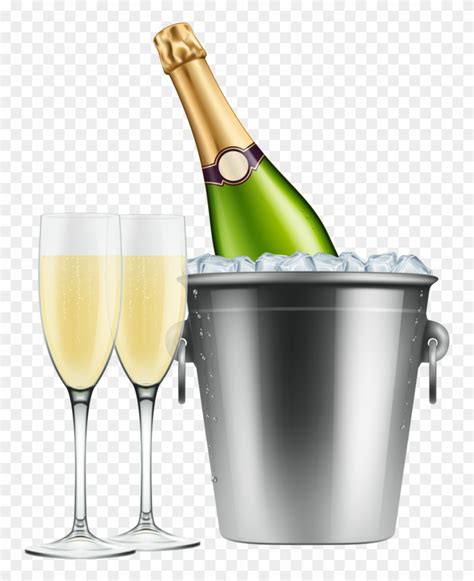 Download Champagne Clipart 7 Clip Art - Champagne Bottle Glasses Png Transparent Png (#198380 ...