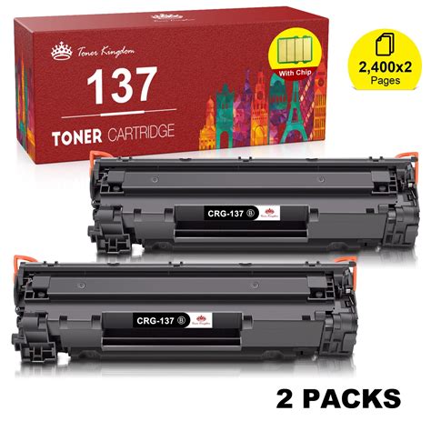 Canon 137 CRG137 Toner Cartridge 2-Pack for imageCLASS, Satera MF224dw Printers - Walmart.com