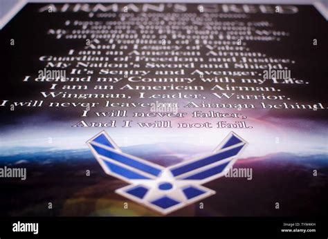 The Airman's Creed Stock Photo - Alamy