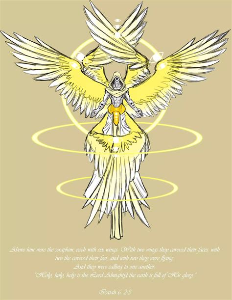 Seraphim - angelic type being - artist rendition | Angel art, Angels ...