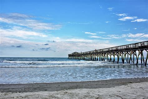 Myrtle Beach State Park fishing pier Photograph by Brendan Reals - Fine Art America