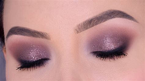 Mauve Glitter Eye Makeup Tutorial | Thanksgiving Eye Look - YouTube