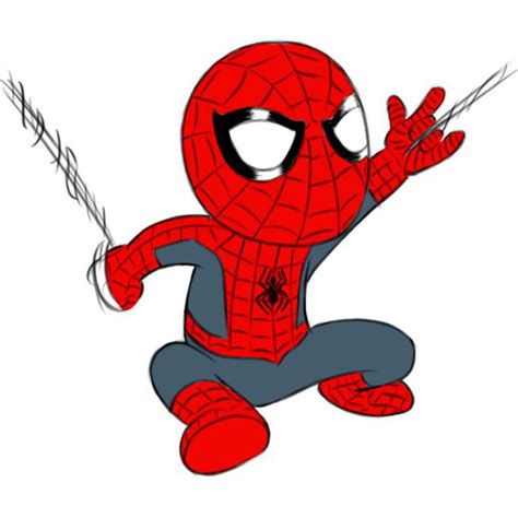 Easy Spiderman Drawing