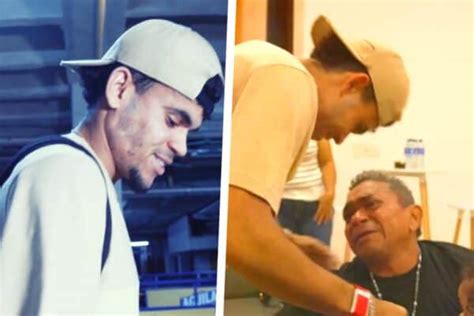 Emotional scenes as Luis Diaz is reunited with his father in Colombia ...