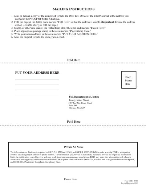 Form EOIR-33/IC - Fill Out, Sign Online and Download Printable PDF ...