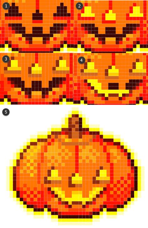 Make an Animated Pumpkin Icon Using Pixel Art in Adobe Photoshop