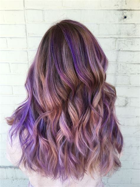 21+ Purple Highlights In Blonde Hair Photos | Colored Hair