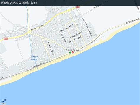 Callejero de Pineda De Mar | Plano y mapa. Tráfico en directo