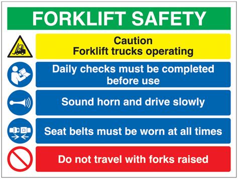 Forklift Safety - Warehouse Safety Signs. Quick Delivery | Seton