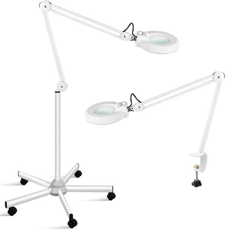 Buy Innqoo LED Floor Lamp, LED Esthetician Light, Magnifying Glass with Light, Lighted Magnifier ...