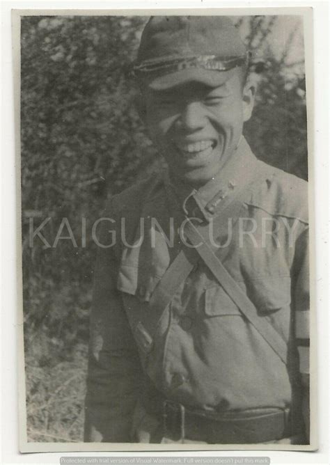 ORIGINAL JAPANESE PHOTO: ARMY SOLDIER SMILING!! 4 X 3 IN | #3906303506