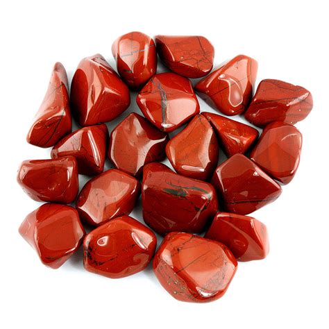 Tumbled Red Jasper Stones from South Africa – Large 1″ – Crystal Allies