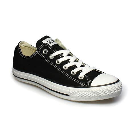 Converse All Star Black Canvas Trainers Sneakers Shoes Mens Womens Size ...