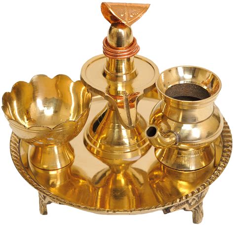 Puja Thali for Worship of Shiva Linga