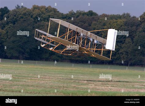 A replica of the Wright Brothers 1905 Wright Flyer III flying Stock ...