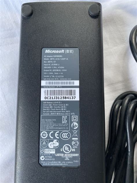 Genuine Microsoft Xbox 360 Slim power supply