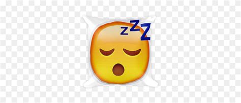 Emoji Pillow - Sleeping Emoji PNG - FlyClipart