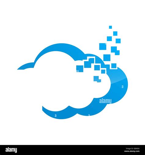 blue cloud symbol ,big data cloud logo,big cloud technology logo. CLoud data management vector ...