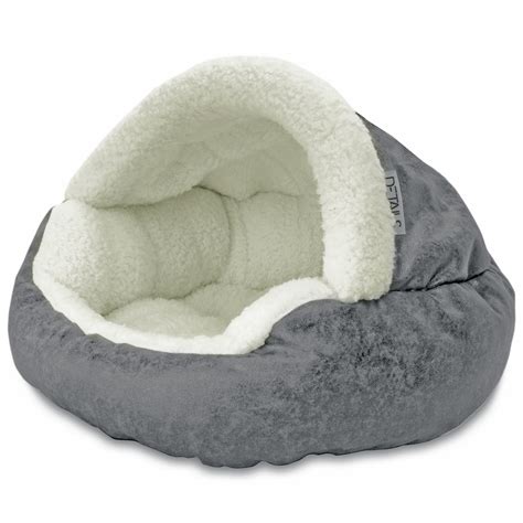 Precious Tails Vegan Leather Deep Dish Cave Pet Dog Bed - Walmart.com - Walmart.com