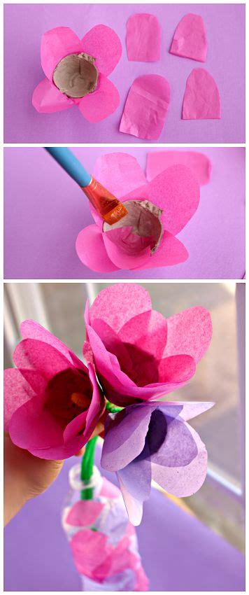 Tissue Paper & Egg Carton Tulips (Kids Craft) - Crafty Morning | Spring ...