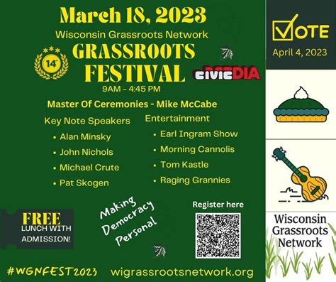 2023 Festival Registration - Wisconsin Grassroots Network