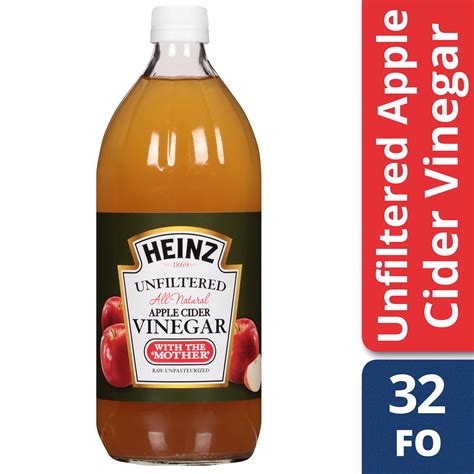 Heinz Apple Cider Vinegar With The Mother Vs Braggs - Apple Poster