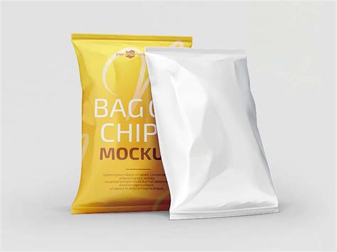 Free Chips Bag Mockup (PSD)