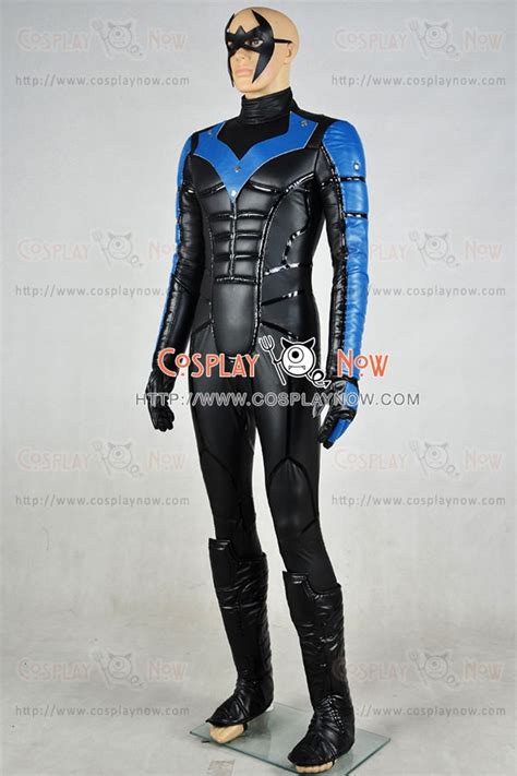 Batman Arkham City Nightwing Cosplay Costume Outfit