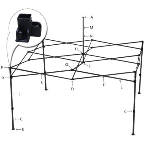 10ftx10ft Iron Horse Tent Part F – Coroner Cap | Outlet Tags Canopies Canada - Canopies,Tents ...