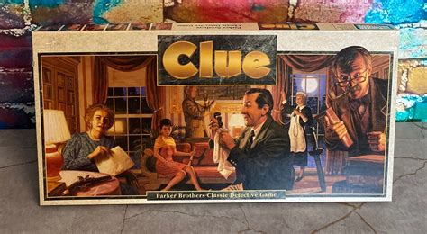 Clue Classic Detective Game by Parker Brothers 1992 Ages 8 - Etsy