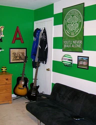 Celtic FC Bedroom Wall 1 | Celtic FC hoops and colors painte… | Flickr