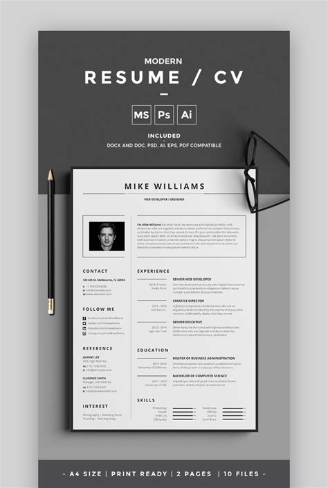 Free Illustrator Resume Template