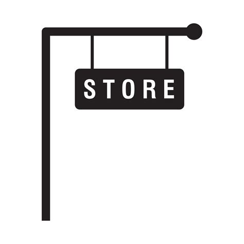 shop sign icon vector 23887469 Vector Art at Vecteezy