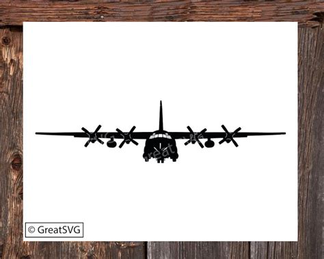 Hercules C130 SVG Cut File, Hercules C130 Plane Svg, C130 Cut File, C130 for Cricut, C130 for ...