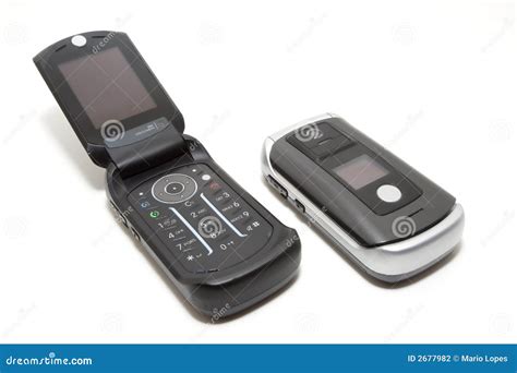 -tech Clamshell Mobile Phones Stock Photography - Image: 2677982
