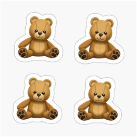 "Teddy Bear emoji sticker pack" Sticker by shannon1844 | Redbubble