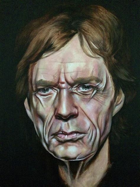 Mick Jagger Painting by Victoria Handley