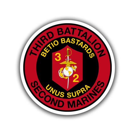 Third Battalion Second Marines Precision Cut Decal