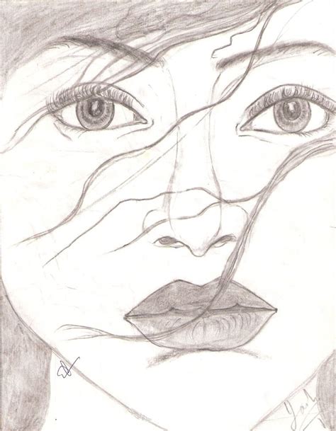 Pencil Sketch of a Girl | DesiPainters.com