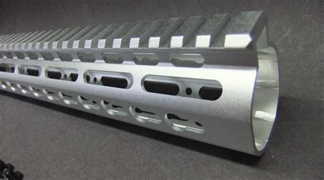 15″ Inch AR15 AR-15 AR Ultra Light Slim BARE ALUMINUM KEYMOD Free Float Handguard – Total War ...