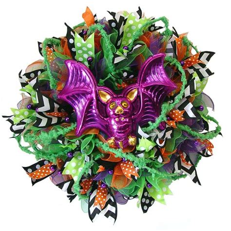 Halloween Ruffle Wreath Tutorial with RAZ Bobble Eye Decor | Diy ...